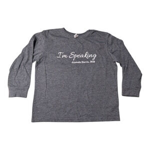 Rabbit Skins- Girls Long Sl Shirt "I'm Speaking" Kamala Harris, 2020 - Size 5-6